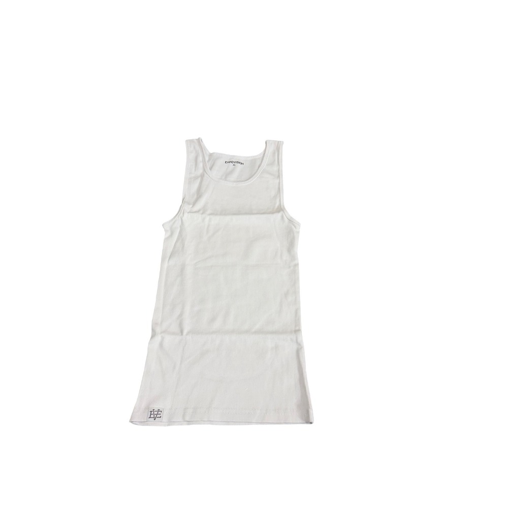 Ekkovision Men's White Undershirt Tank Top Sleeveless Basic Size XL